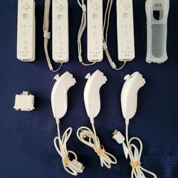 Wii Remotes + Nunchucks
