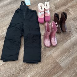 Snow bib, Boots and Tap shoes