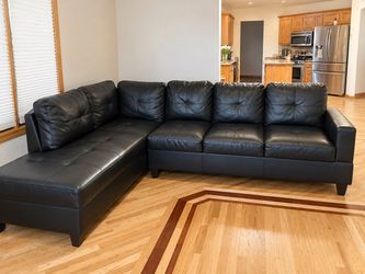 Black sectional couch