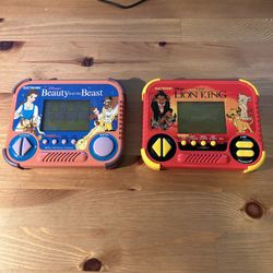 Vintage Disney Beauty And The Beast And Lion king 1990 Video Games. Tested And Working