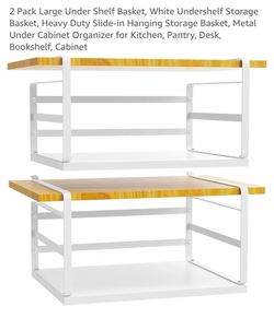 Under shelf storage basket