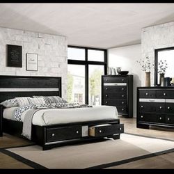 5pc Queen Bedroom Set New In A box 