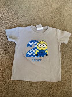 3T minion 2nd Birthday shirt boy Oliver