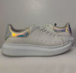 Alexander McQueen Oversized Sneakers – Iridescent Heel Size 8