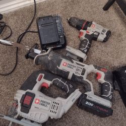 Porter Cable Cordless Power Tools