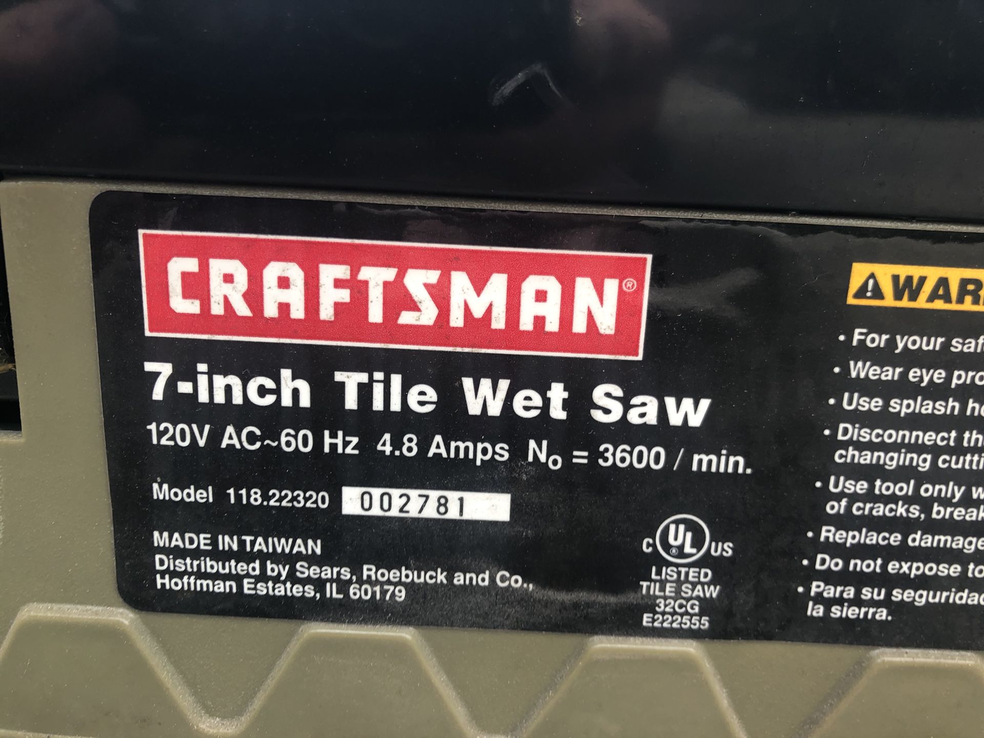 Tile Saw