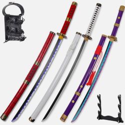 Forgemith Bamboo Anime Cosplay Swords：Roronoa Zoro/Kitetsu/Yama Enma/Trafalgar L