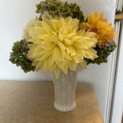 Vintage Milk Glass Vase 