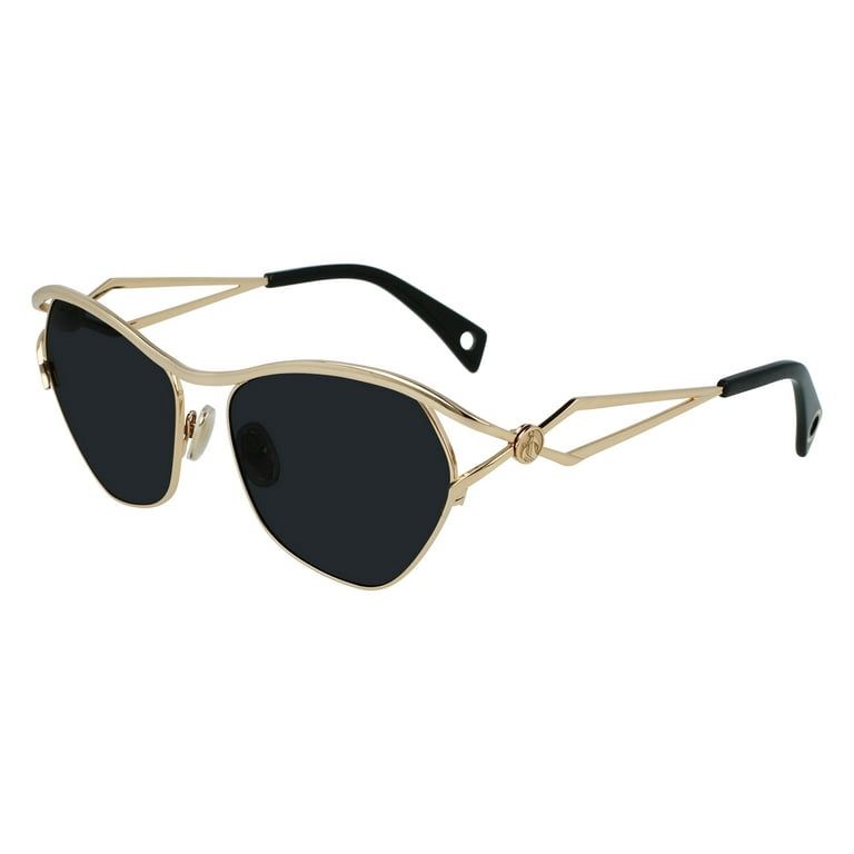 NEW Lanvin LNV 114S 740 Gold Sunglasses with Brown Gradient...