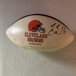 Josh Cribbs Signed Ball