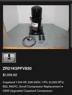 AC COMPRESSOR REPLACEMENT 2TON
