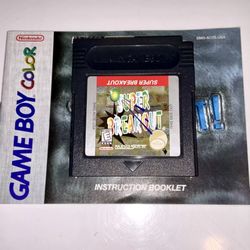 Super Breakou - Nintendo Game Boy Color & Instruction Book