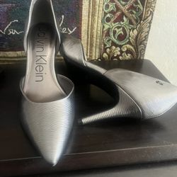 Brand New Calvin Klein Grey Heels