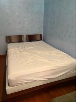 Free: Queen size bed frame with headboard