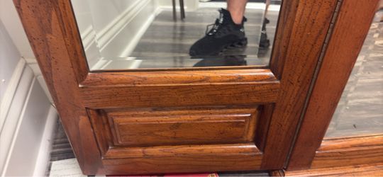 Wooden Framed Floor Mirror