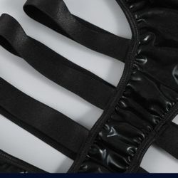 Lingerie Ring Out Jumpsuit Underwear Clubwear Steel Teddy Without Hollow Leather Underwear Bodysuit