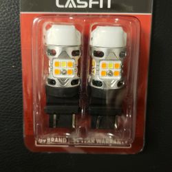 3157 3057 4057 4157 Switchback CanBus LED Bulbs Front Turn Signal Lights | Error Free Anti Hyper Flash, T3 Series

