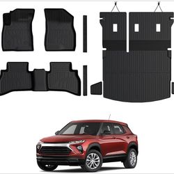 New in Box Floor Mats for Chevy Trailblazer AWD 2021-2026, All Weather Floor Mats Trunk Cargo Liner