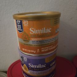 Similac Pro Total Confort  Y Similac 360 Total Sensetive 7 0z 