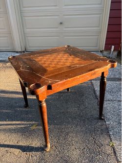 Wooden game table vintage