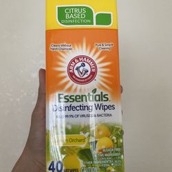 Arm And Hammer Disinfecting Wipes 40ct