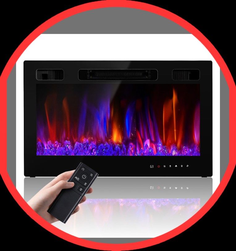 Electric Fireplace Insert 30"