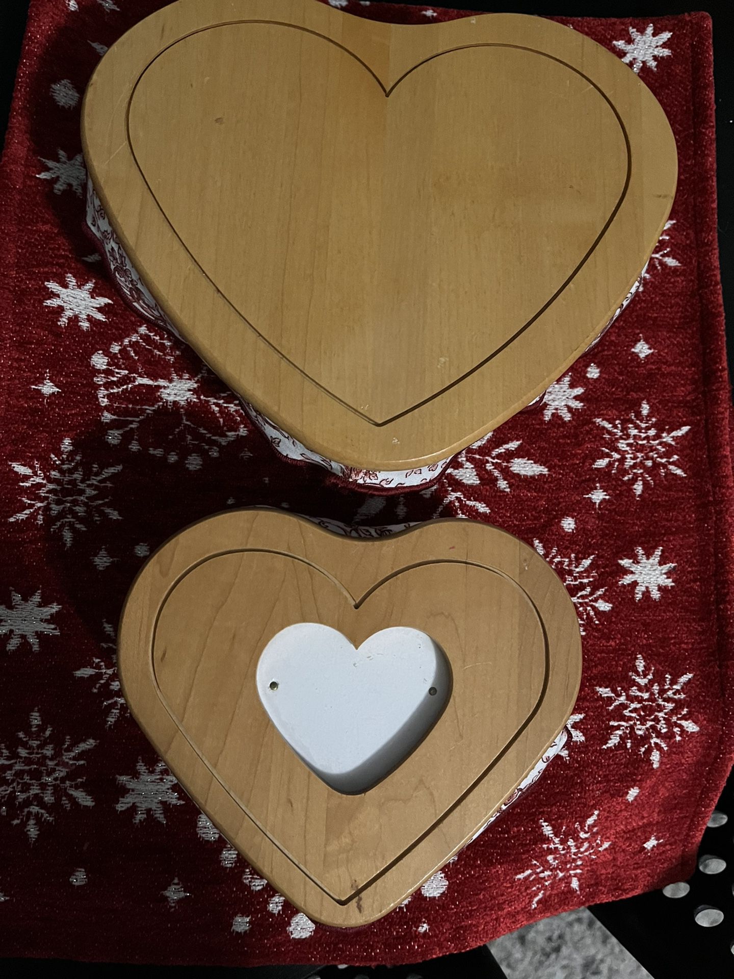 Longaberger Heart Basket - Set of 2