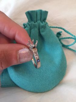 Beautiful Platinum Semi Mount Engagement Ring