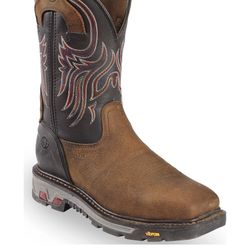 Justin Steel Toe Boots Size 8 D