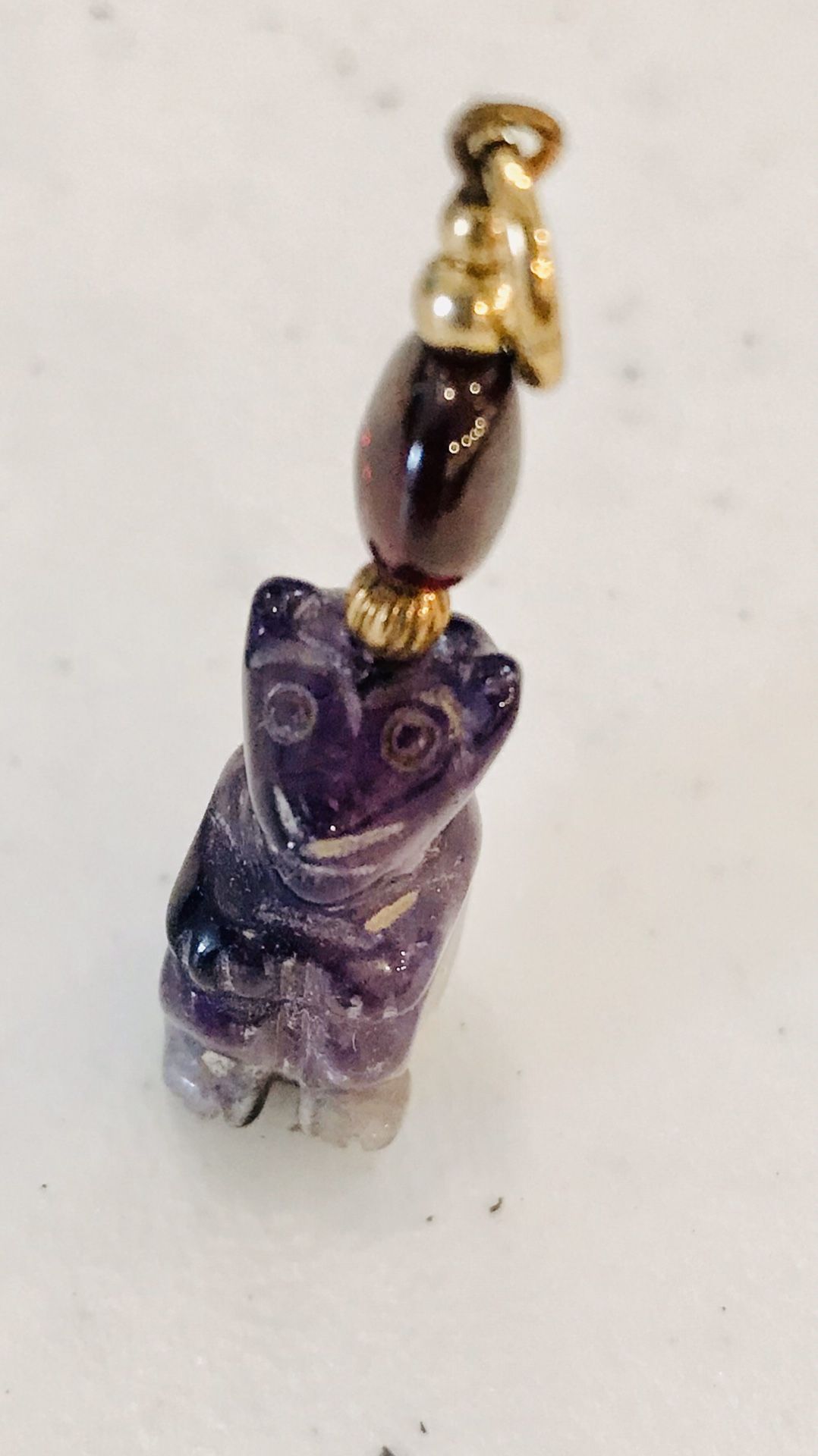 Amethyst Cat Pendant