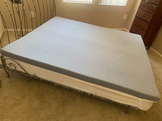 EGOHOME Black Air Gel Memory Foam Topper California King
