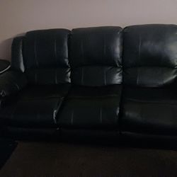 Black Recliner  Couch