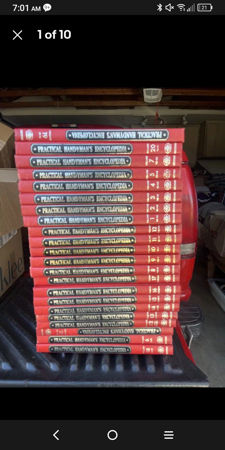 Vintage, Complete Set Of 22 Vol. Handyman Encyclopedia