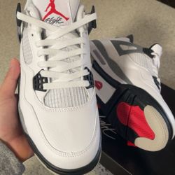 Jordan 4 White Cement 