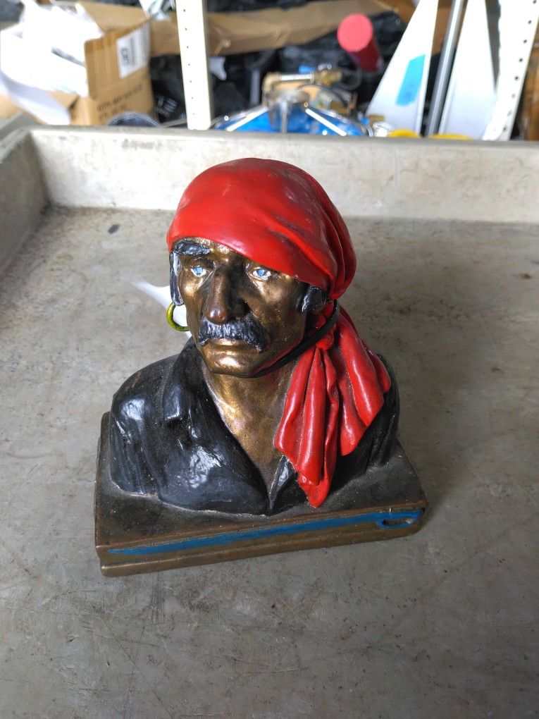 FA2434-018 Antique Paul Herzel Pirate Bookend