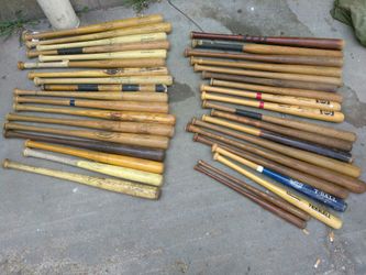 READ DETAILS WOOD WOODEN BATS