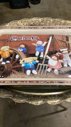 Vintage cabbage patch tray 1984