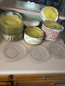 Set of 55 PCs. Dessert Plates , New with Carrier, $25 for all or 0.50 cents each