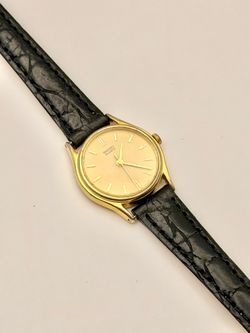 Seiko Women’s 2C21-0029 Vintage Quartz Leather Watch New Old Stock