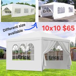Outdoor Gazebo Canopy Wedding Party Tent Camping Shelter Canopies Commercial Tents Market Stall Waterproof Tent with Removable Side Walls 10x10
