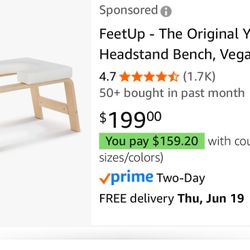 Used Twice, Like New! Yoga Feet Up Prop