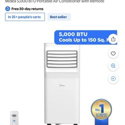 Midea 5,000 BTU Portable Air Conditioner with Remote