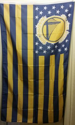 GOLDEN STATE WARRIORS AMERICAN FLAG