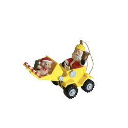 Vintage Westmar 1996 Santa Tractor Ornament Christmas Holiday Decor