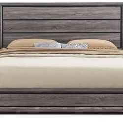 Gray Queen Bed