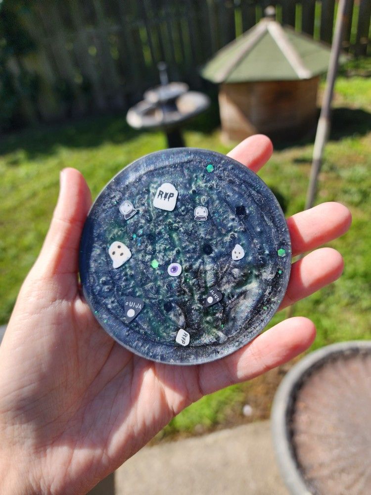 Glow In The Dark Glitter Coaster