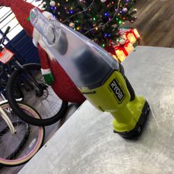 1003 Ryobi PCL705 18v Lithium Ion Cordless Handheld Portable Vacuum W/ 2.0ah Battery 543220