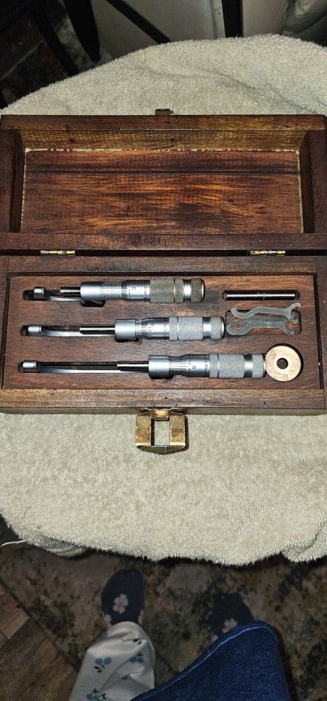 Brown And Sharp 3 - Piece Taper Set With Box