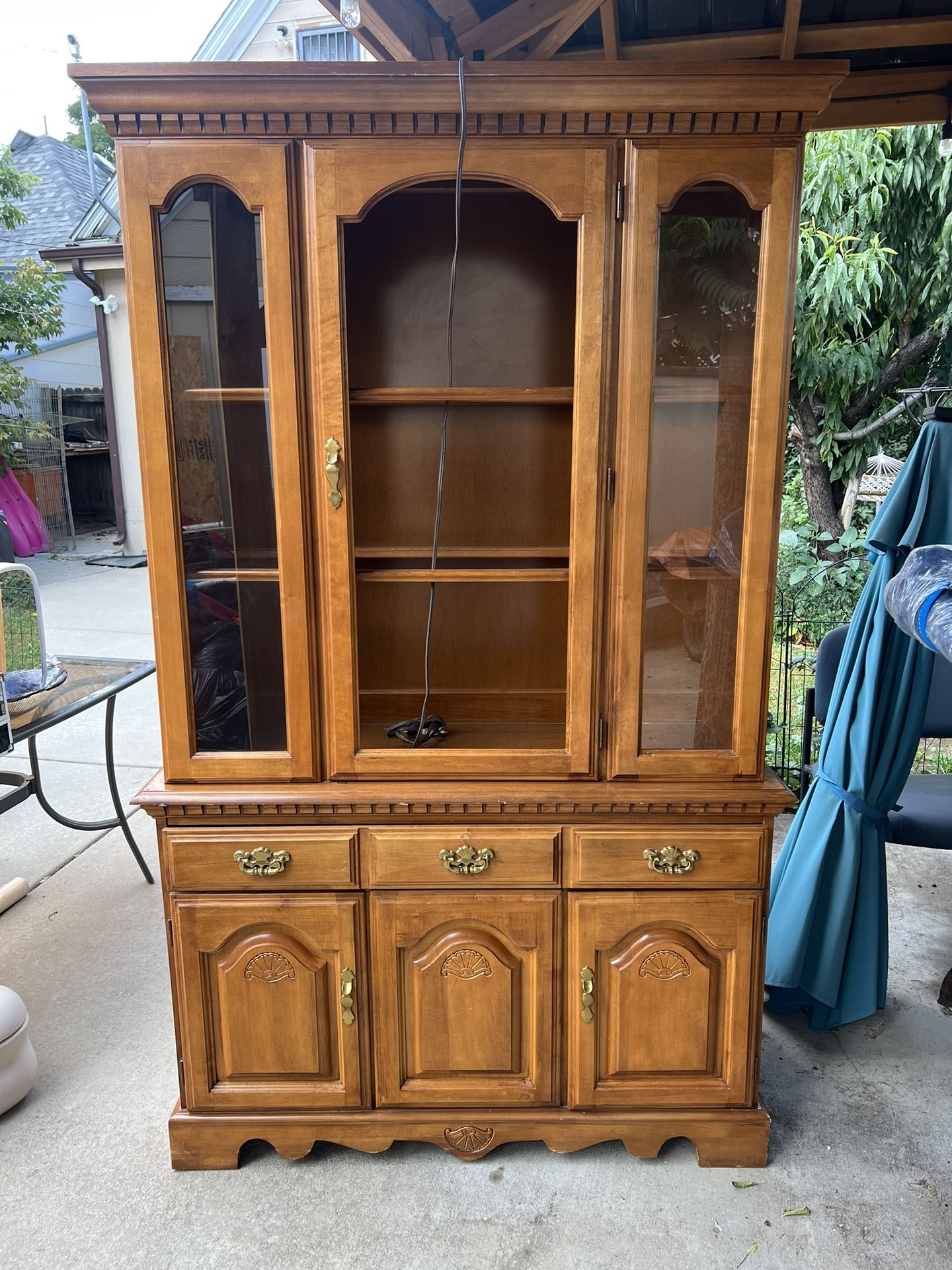 brown Show Cabinet 