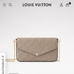 Louis Vuitton Pochette Felicie Leather Turtle Dove 